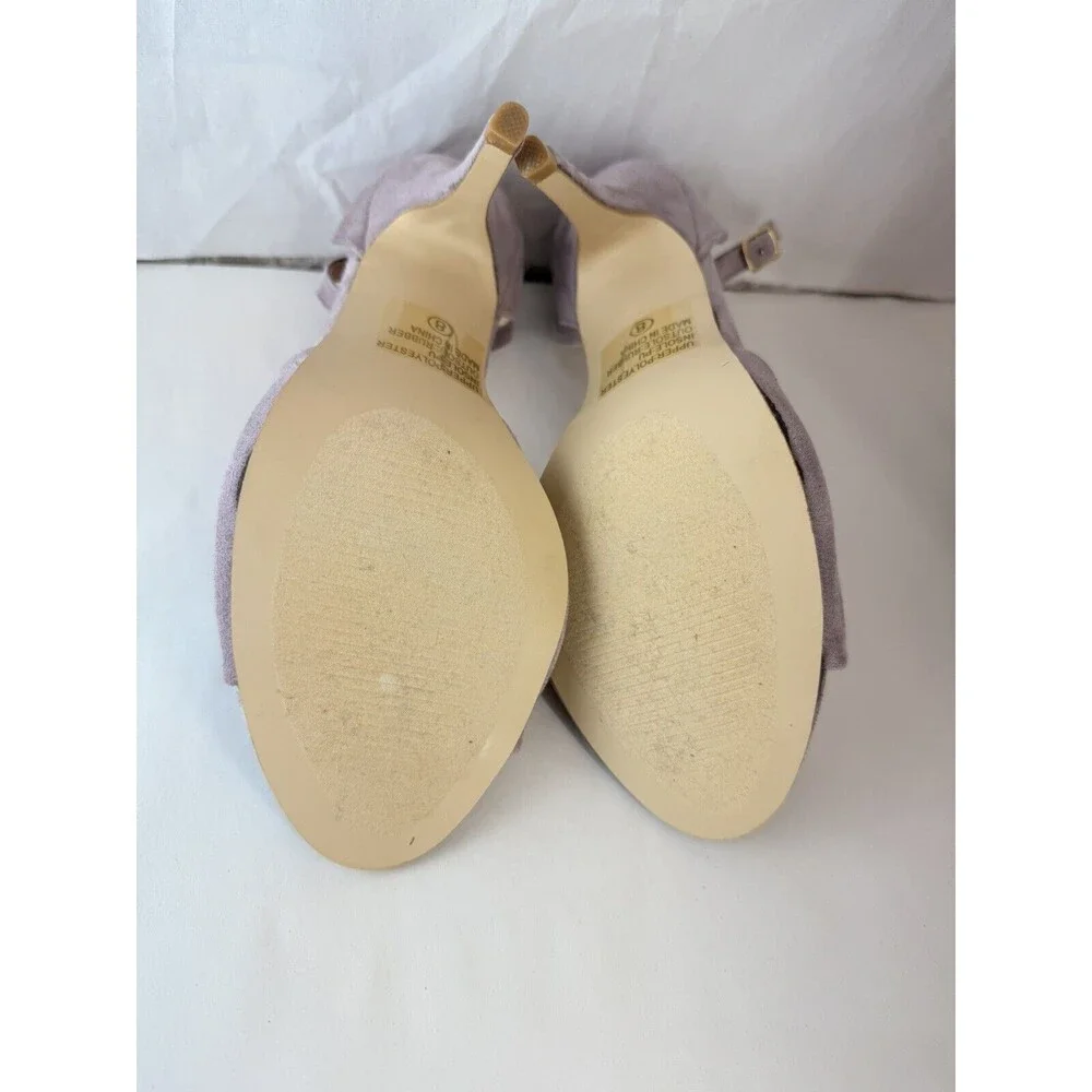 Women Open Toe Suede High Heels Stiletto Sandals Sexy Dressy Shoes  Ankl… - Picture 12 of 13